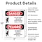 Signmission Do Not Move Or Alter Scaffolding Bilingual, 7 in W x Rectangle, Plastic OS-2PACK-DS-P-710-VS-1648 - alternate 4